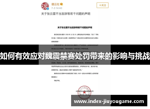如何有效应对魏震禁赛处罚带来的影响与挑战