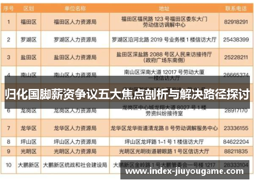归化国脚薪资争议五大焦点剖析与解决路径探讨